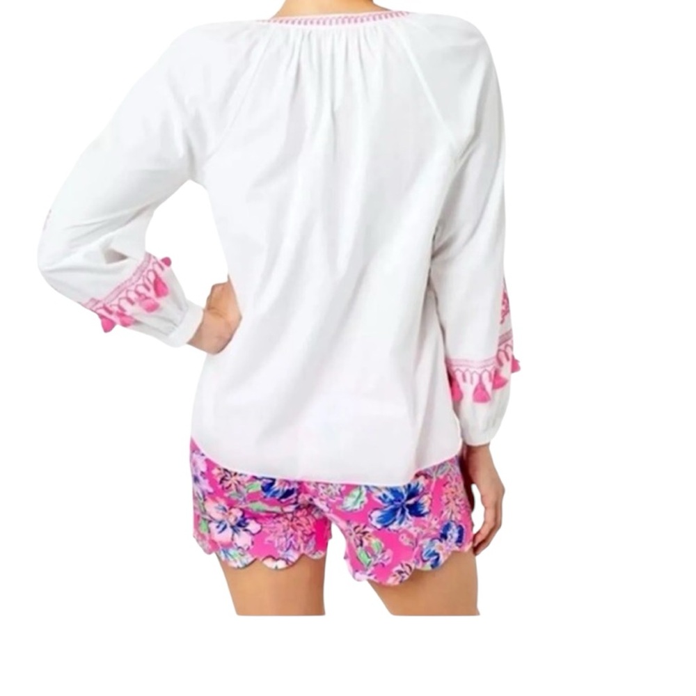 Lilly Pulitzer Women Resort White Kaydence Tunic Top - Picture 5 of 7